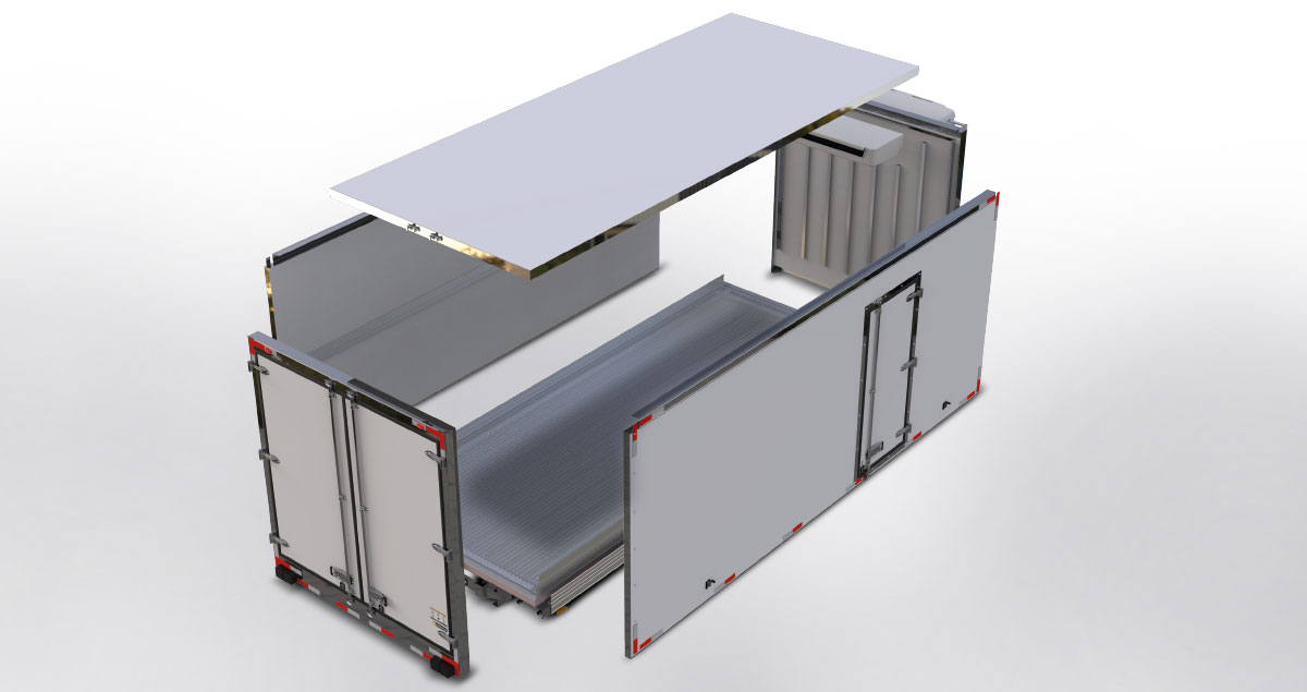 CKD Export system — 8500e body disassembled (exploded view)