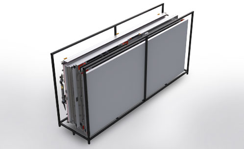 Flat-packed CKD shipping rack